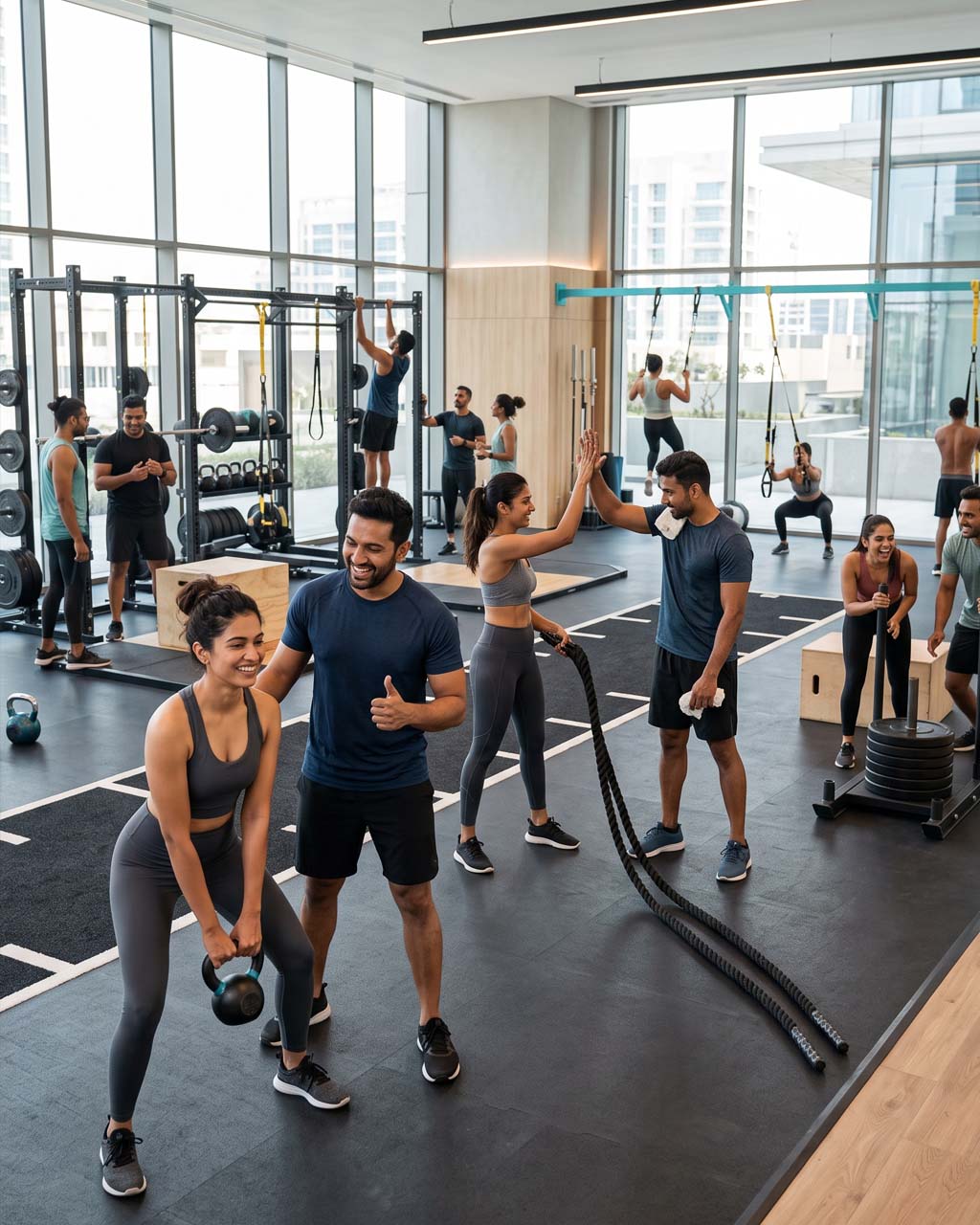 Members training together at Evolve Up